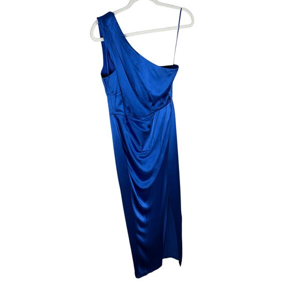 Sau Lee Preston Gown Maxi Dress Satin Formal Classy Party Gala Prom Hoco Blue 8 - Picture 5 of 10